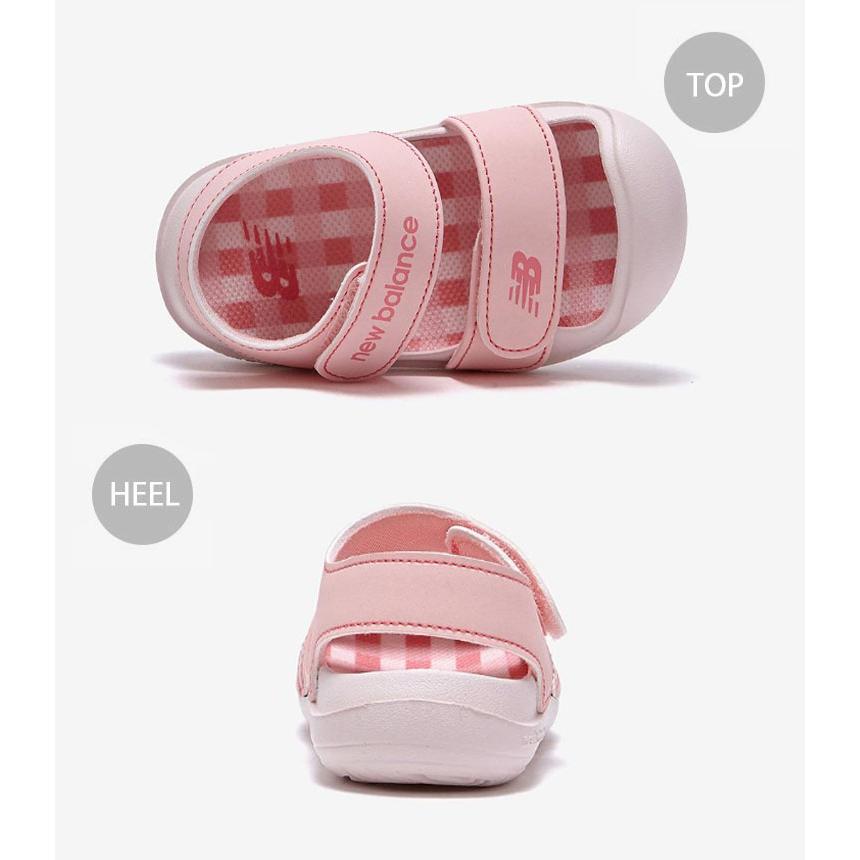 New Balance ニューバランス キッズ サンダル NewBalance 8809 PINK キッズシューズ ピンク チェック柄 ベルクロ K8809P4I ベビー用 キッズ用 ジュニア用 子供用_3
