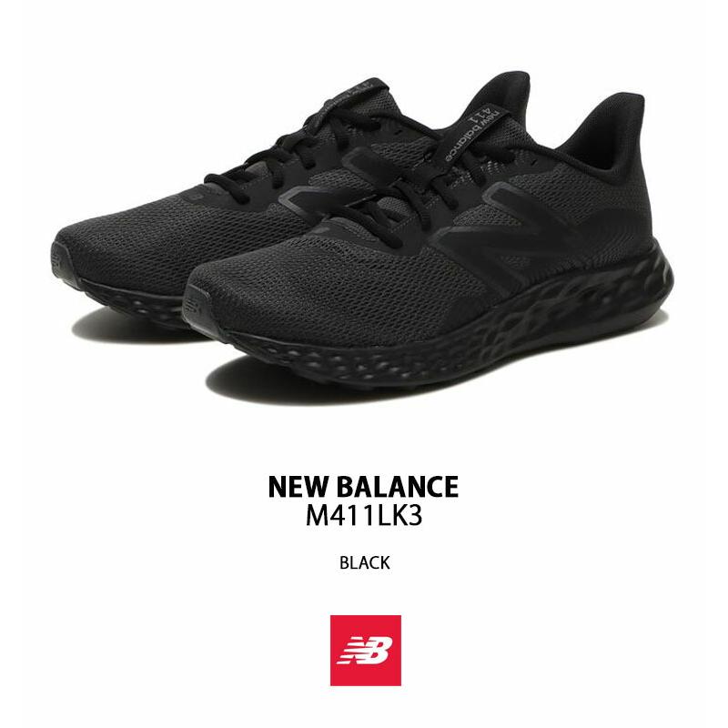 New Balance ニューバランス スニーカー M411LK3 NEWBALANCE M411 BLACK シューズ メッシュ ブラック ランニングシューズ メンズ｜a-dot｜02