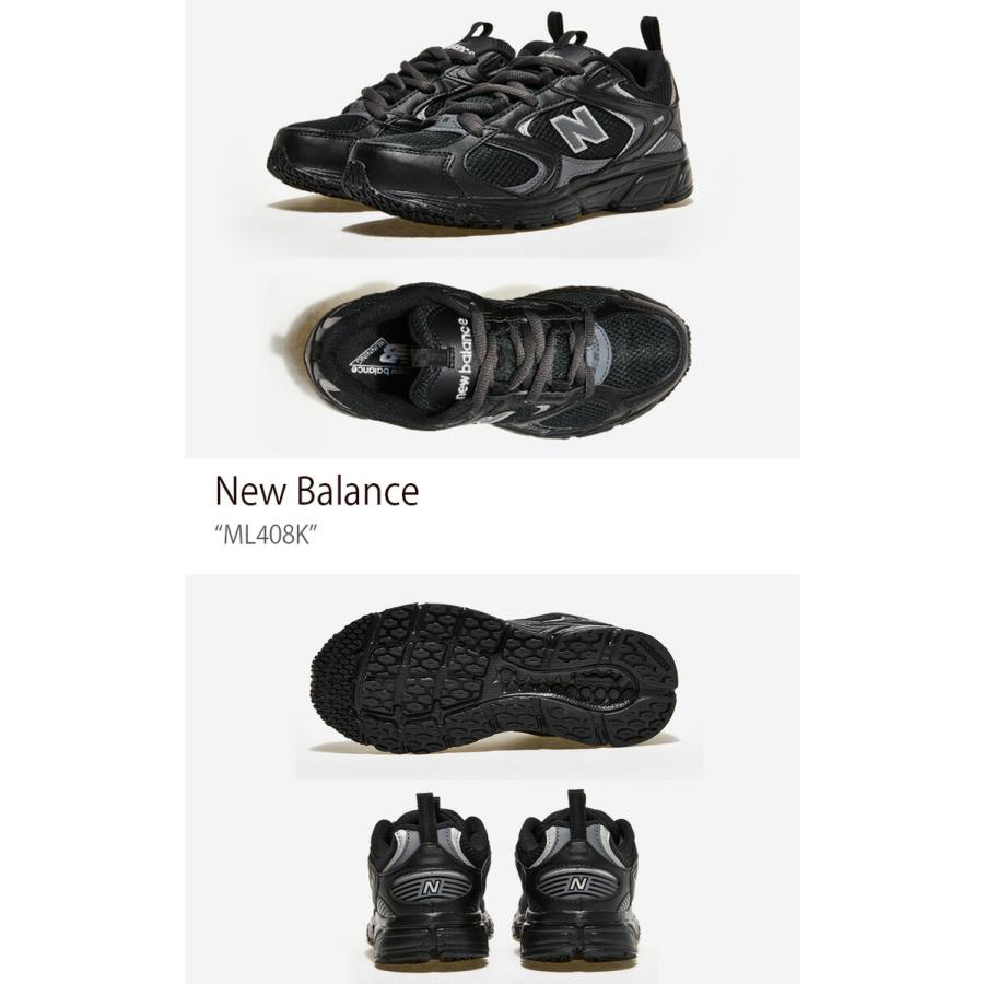 New Balance ニューバランス スニーカー 408 BLACK メンズ レディース 男性用 女性用 ML408K｜a-dot｜02