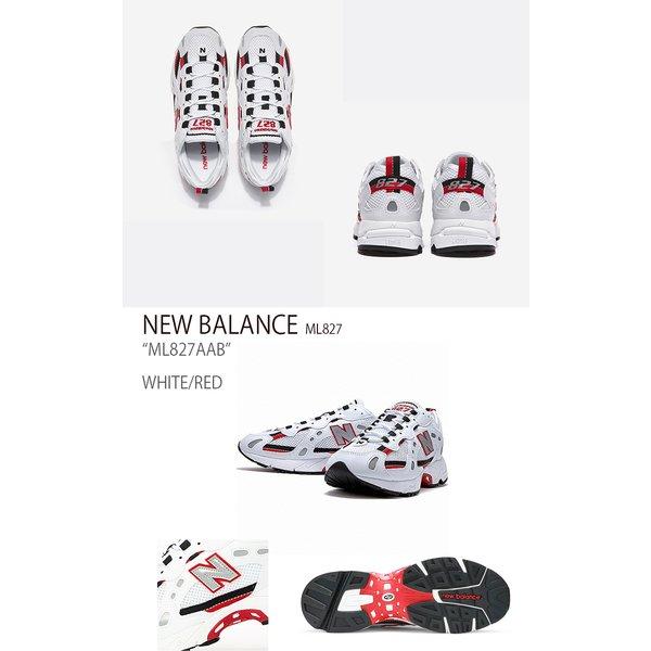New Balance 安全靴 ホワイト/レッド New Balance ニューバランス 827 ML827AAB ホワイト レッド