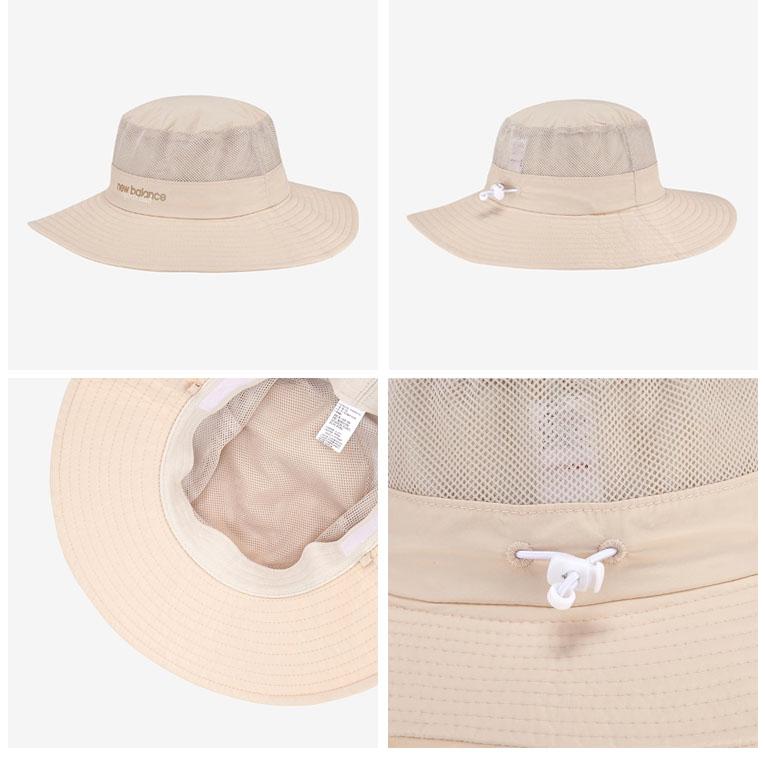 New Balance ニューバランス キッズ バケットハット LIGHT FLAP BACKET HAT ライト フラップ バケット ハット サンシールド あごひも付き 子供用 NK8BDS210Uの画像