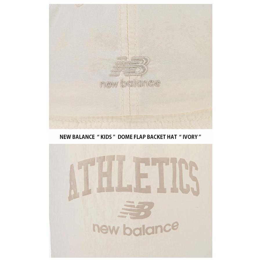 New Balance ニューバランス キッズ バケットハット DOME FLAP BACKET HAT ドーム フラップ バケット ハット 帽子 バケハ サンシールド 子供用 NK8BDS211Uの画像