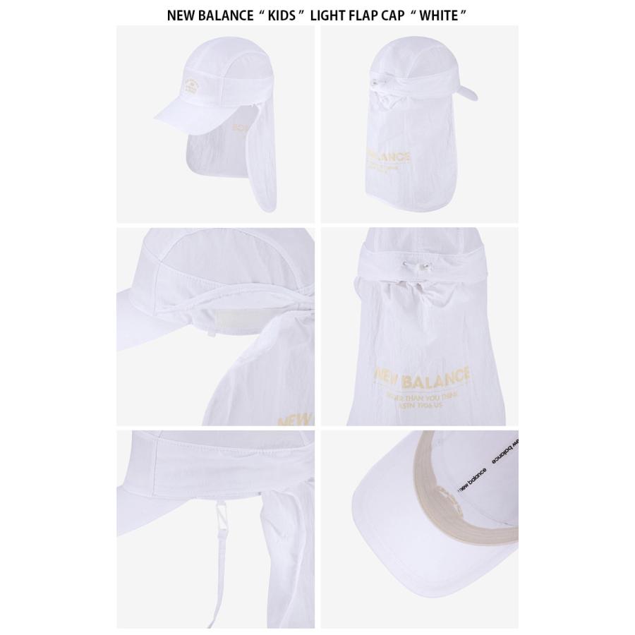 New Balance ニューバランス キッズ ベースボールキャップ LIGHT FLAP CAP ライト フラップ キャップ 帽子 サンシールド 日よけ 屋外活動 子供用 NK8BDS401Uの画像