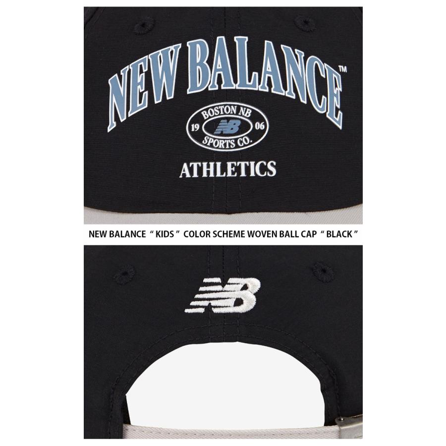 New Balance ニューバランス キッズ ベースボールキャップ COLOR SCHEME WOVEN BALL CAP カラー スキーム ウーブン ボール キャップ 帽子 子供用 NK8BFS101Uの画像