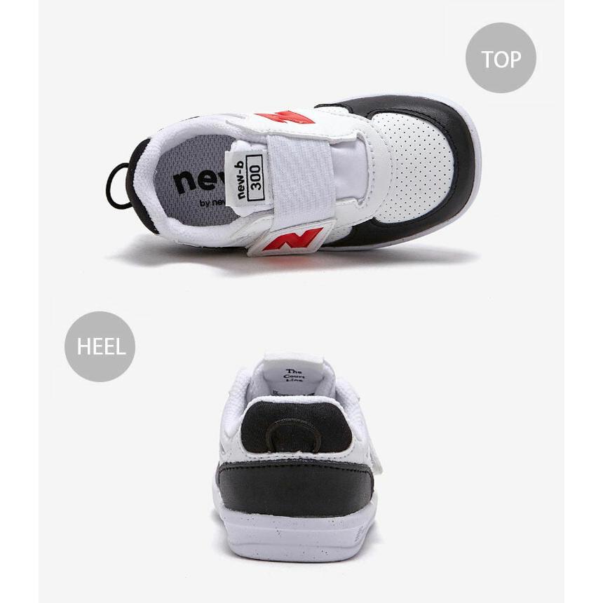 New Balance ニューバランス キッズ スニーカー NewBalance 300 BLACK キッズシューズ ブラック ホワイト ベルクロ NW300WR1 ベビー用 キッズ用 子供用_3