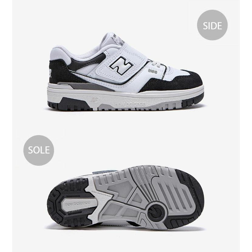New Balance ニューバランス キッズ スニーカー NewBalance 550 BLACK キッズシューズ ブラック ホワイト ベルクロ PHB550CA キッズ用 ジュニア用 子供用_3