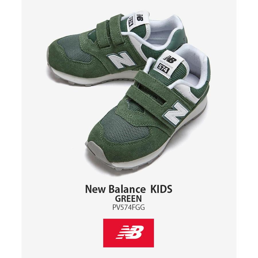 New Balance ニューバランス キッズ スニーカー NewBalance 574 GREEN