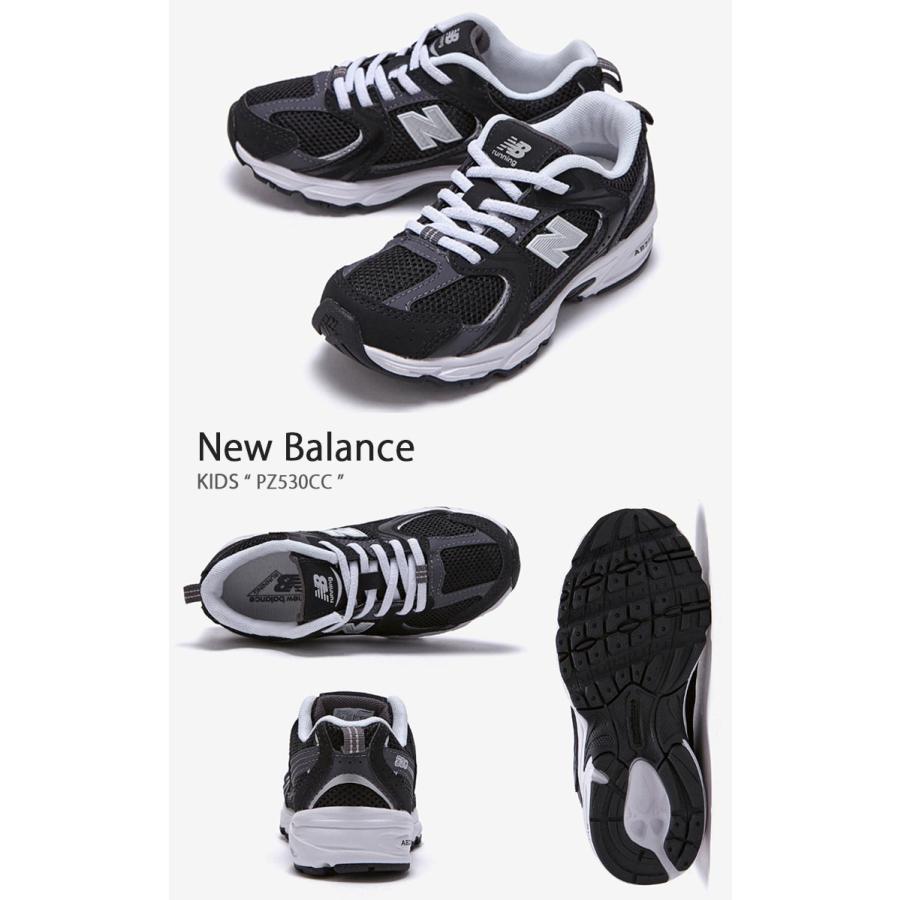 New Balance ニューバランス キッズ スニーカー NewBalance 530 BLACK キッズシューズ ブラック PZ530CC ベビー用 キッズ用 ジュニア用 子供用_1