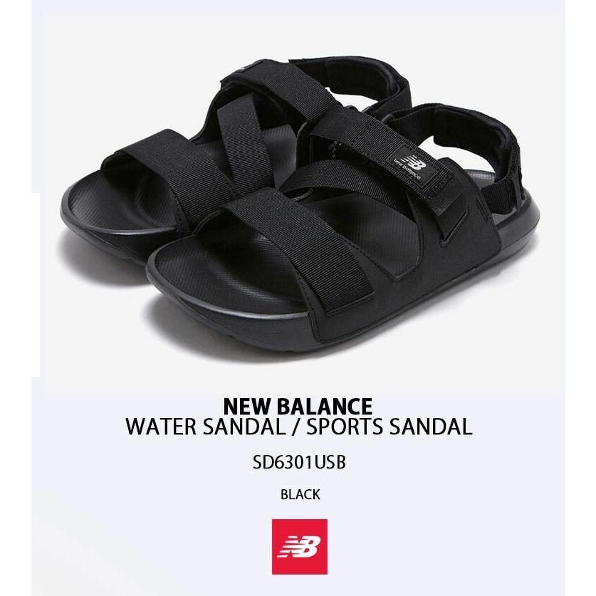 New Balance ニューバランス サンダル SD6301USB BLACK スポーツ