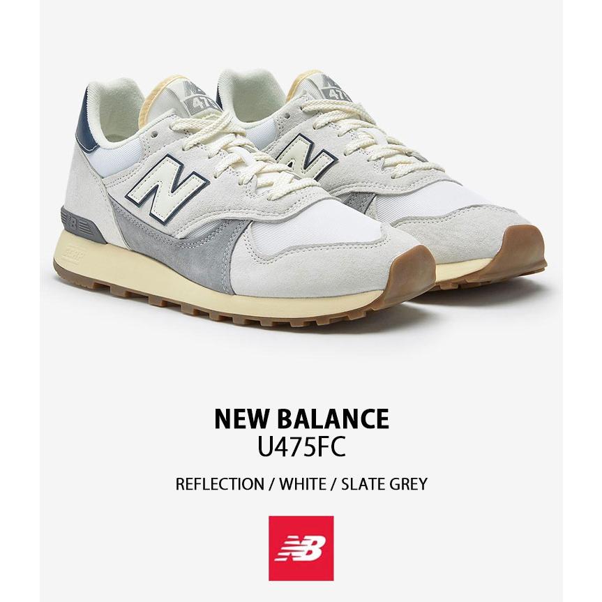 国内配送 New Balance U475 FC WHITE/GRAY New Balance ニューバランス スニーカー U475FC GREY WHITE