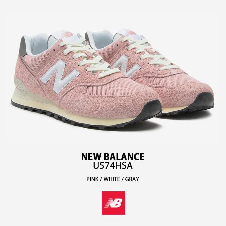 New Balance（ニューバランス） スニーカー U574HSA PINK WHITE GRAY