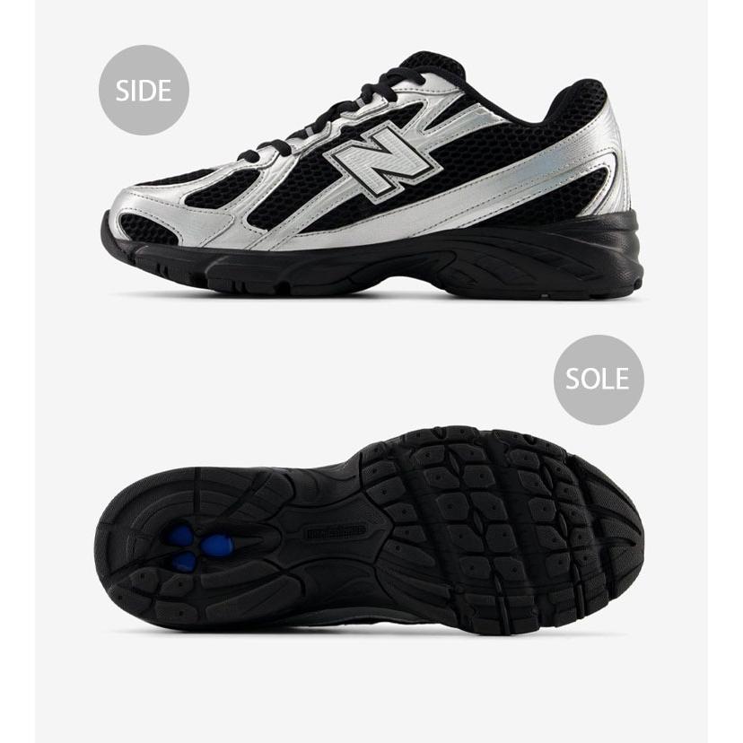 New Balance ニューバランス スニーカー U7403FT シューズ NewBalance740 ランニングシューズ メッシュ BLACK SILVER ブラック シルバーメンズ レディース | New Balance | 03