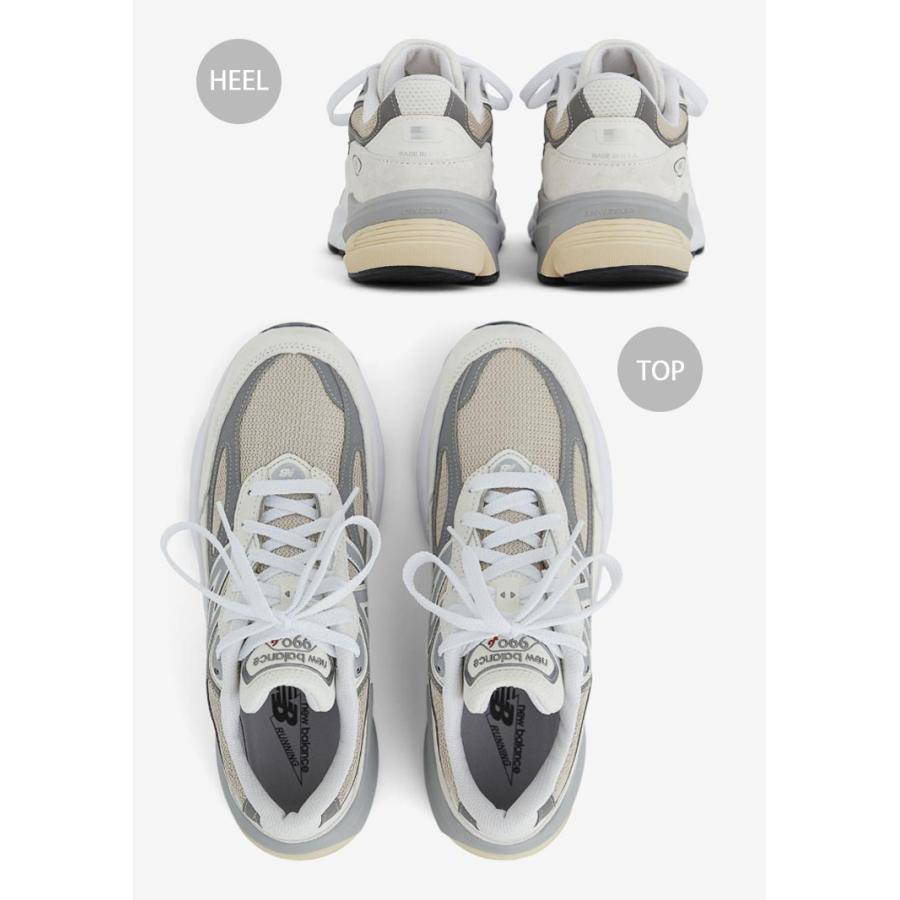 New Balance 990v6 ホワイト/グレー スニーカー New Balance ニューバランス スニーカー U990NC6 USA 990v6