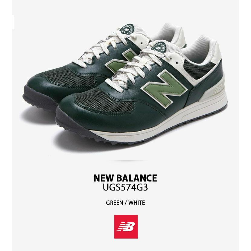 シューズ(男性用) New Balance UGS574 WHITE/GREEN(J3) New Balance ニューバランス スニーカー UGS574 UGS574G3 ゴルフ