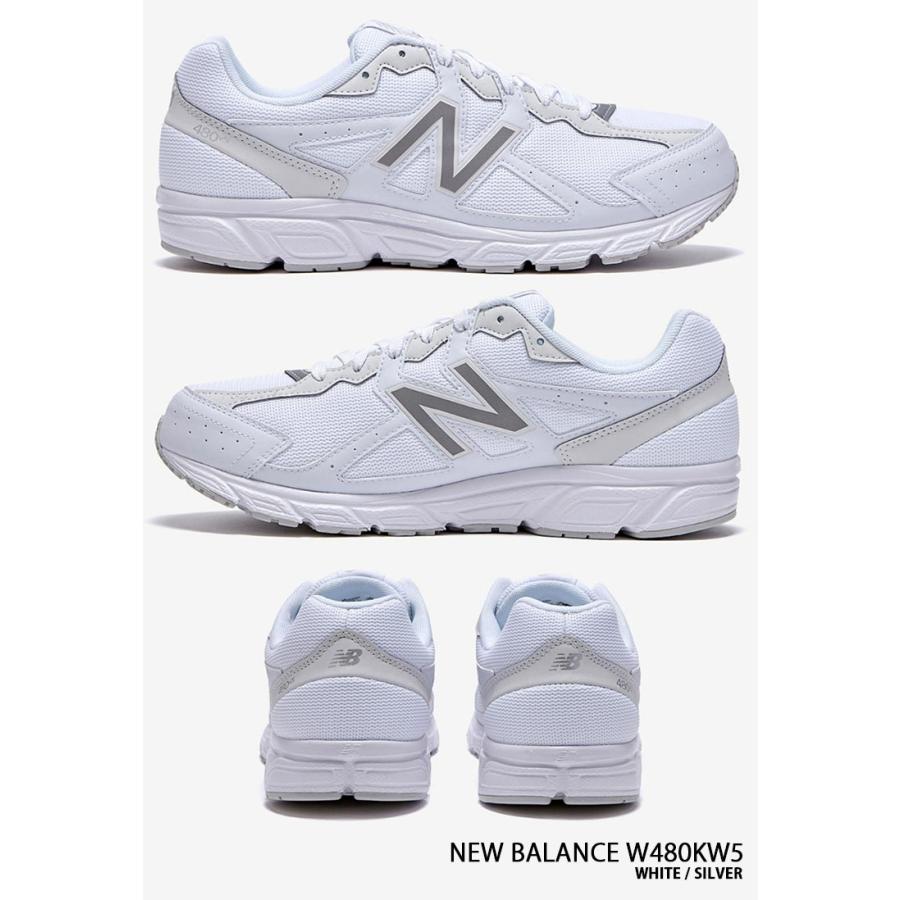 New Balance（ニューバランス） スニーカー W480KW5 WHITE SILVER