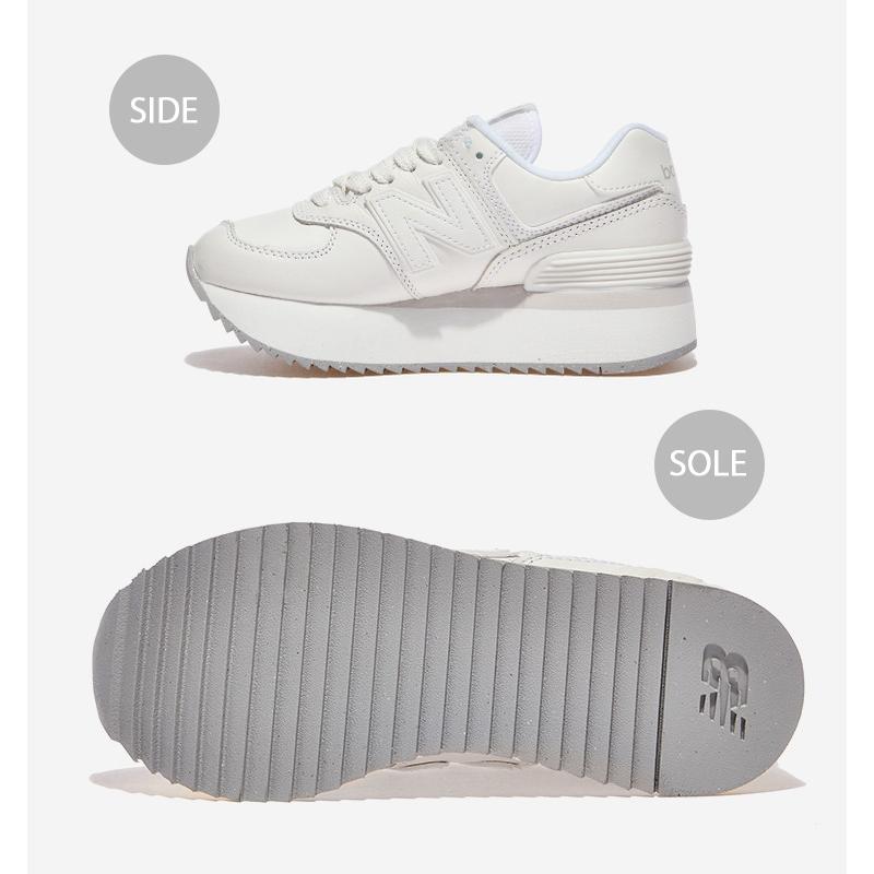 【美品】new balance 574 厚底スニーカー ホワイト レディース New Balance ニューバランス スニーカー レディース WL574Z NEW