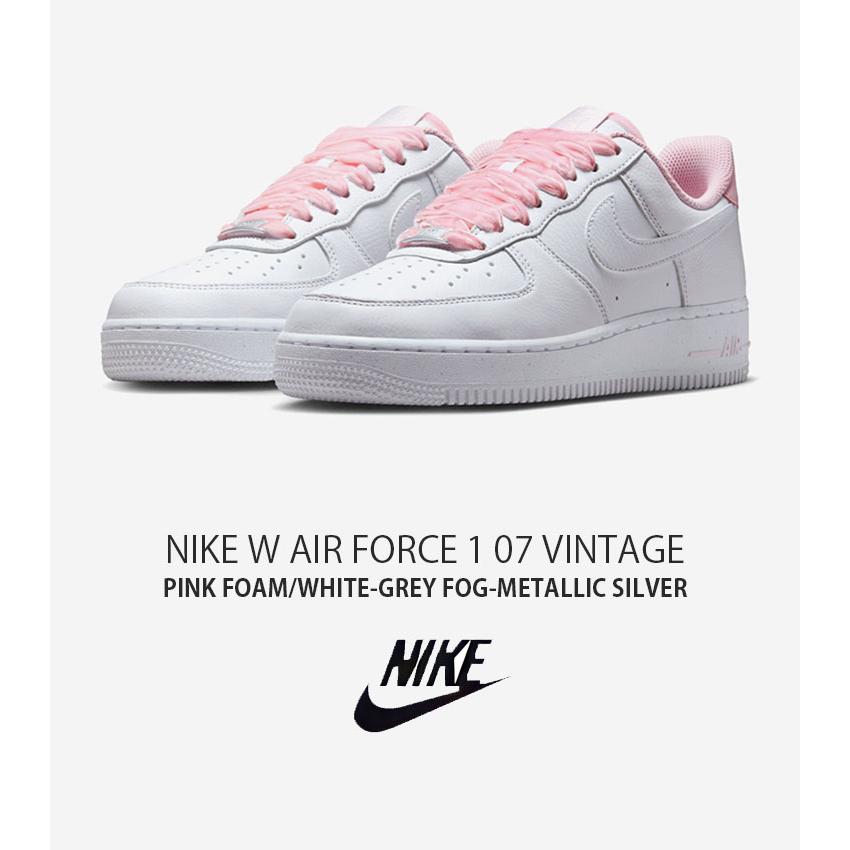 NIKE ナイキ AIR FORCE 1 エアフォース1 シルバーピンク23.5 NIKE（ナイキ） レディース スニーカー W AIR FORCE 1 07 VINTAGE