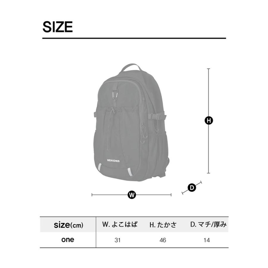 NEIKIDNIS ネイキドニス バックパック CARABINER MESH BACKPACK 20
