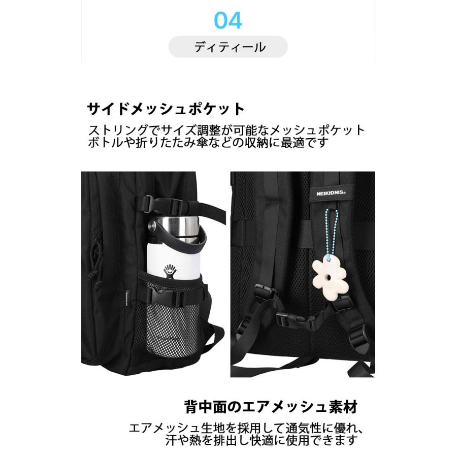 NEIKIDNIS ネイキドニス バックパック 軽量リュック 小さめサイズ MESH STRING BACKPACK MINI リュック デイパック スクールバッグ BLACK BLUE 耐衝撃 生活防水_11