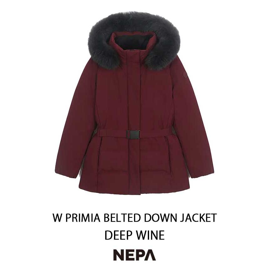 NEPA ネパ レディース コートダウン W PRIMIA BELTED DOWN JACKET