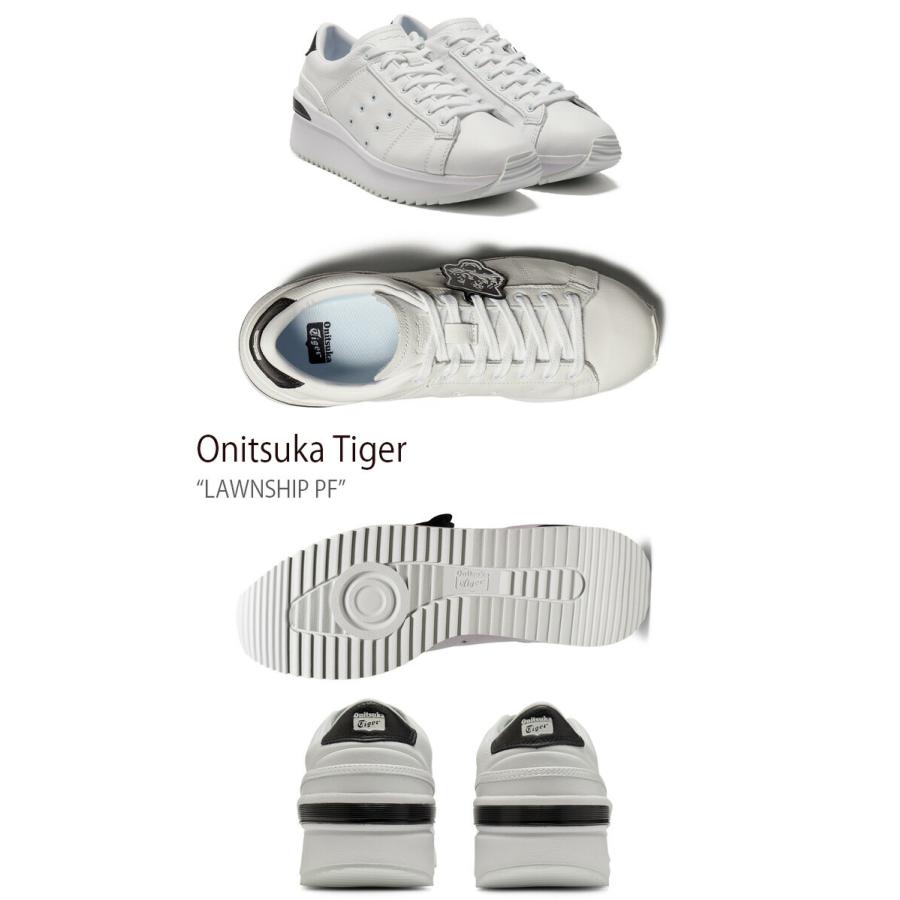Onitsuka Tiger オニツカタイガー スニーカー LAWNSHIP PF WHITE WHITE ローンシップ ホワイト メンズ レディース 男性用 女性用 男女兼用 1183A531.100｜a-dot｜02