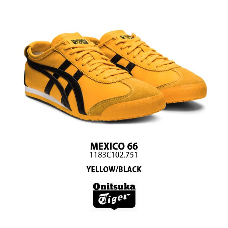 極美品 オニツカタイガー MEXICO 66 イエロー ブラック 29CM Onitsuka Tiger Mexico 66 