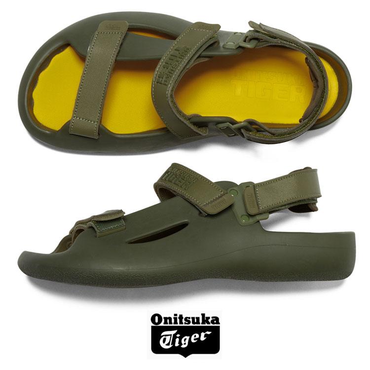 【美品】Onitsuka Tiger オニツカタイガー サンダル ストラップ 国内発◎】 OnitsukaTiger ロゴ入ストラップ OHBORI STRAP