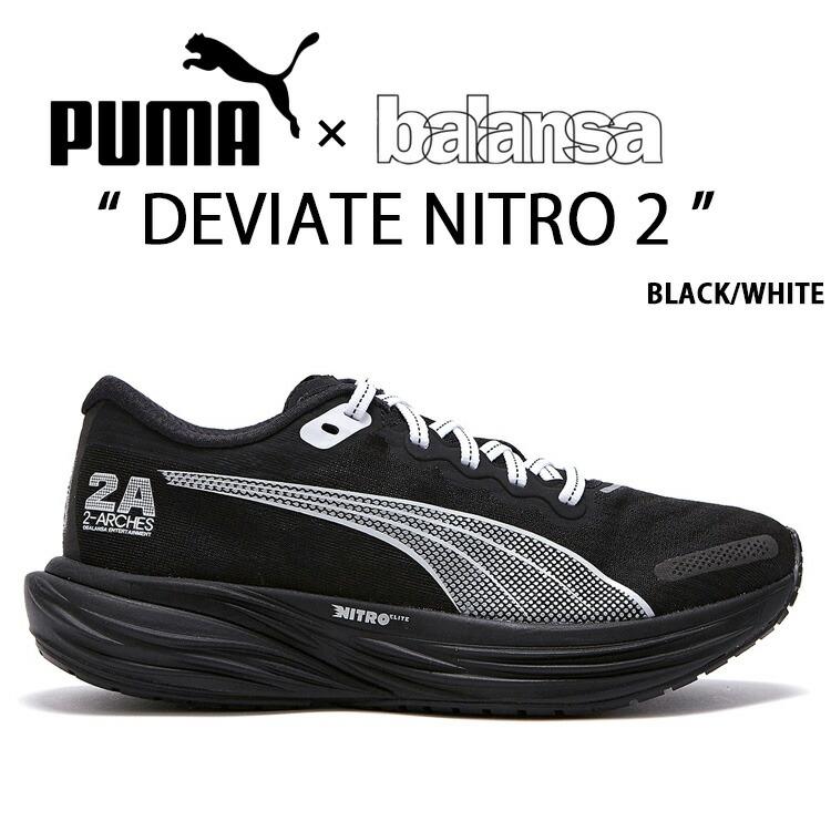 PUMA（プーマ） スニーカー balansa DEVIATE NITRO 2 BLACK WHITE