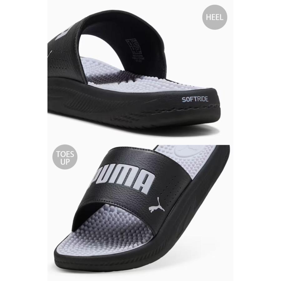 PUMA（プーマ） サンダル SOFTRIDE SLIDE MASSAGE 383062-08 BLACK