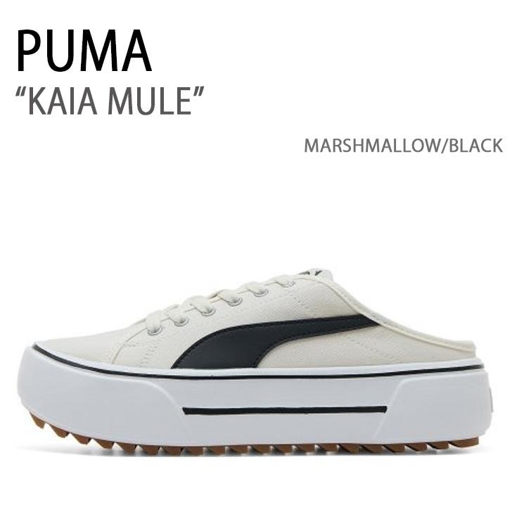 【PUMA】KAIA PLATFORM (22~26cm)★安全発送 Puma kids Kaia Mid Stud Jr black black metallic gold size 6