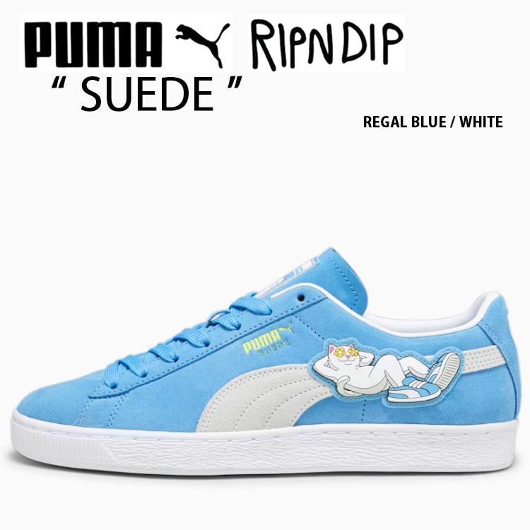 PUMA プーマ スニーカー RIPNDIP SUEDE BLUE WHITE 393537-01