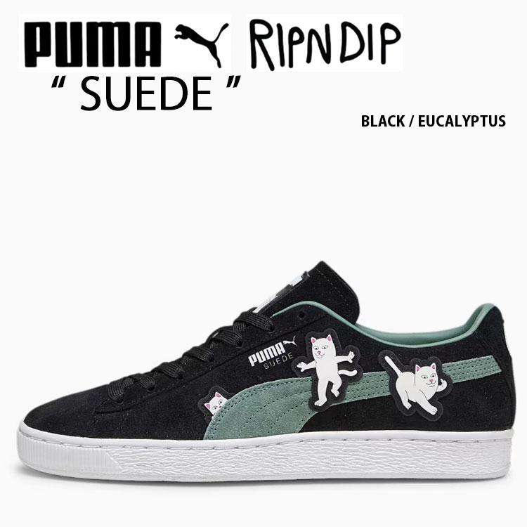 PUMA プーマ スニーカー RIPNDIP SUEDE BLACK GREEN 393872-01 PUMA プーマ スニーカー RIPNDIP SUEDE BLACK GREEN 393872-01