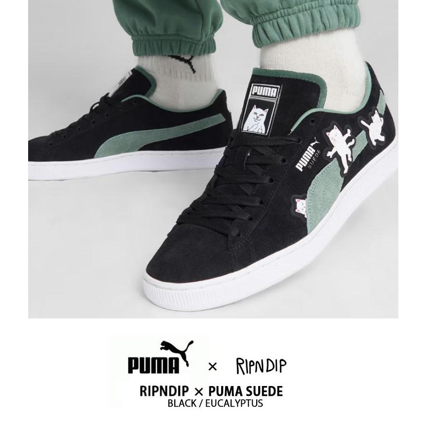 PUMA プーマ スニーカー RIPNDIP SUEDE BLACK GREEN 393872-01 PUMA プーマ スニーカー RIPNDIP SUEDE BLACK GREEN 393872-01