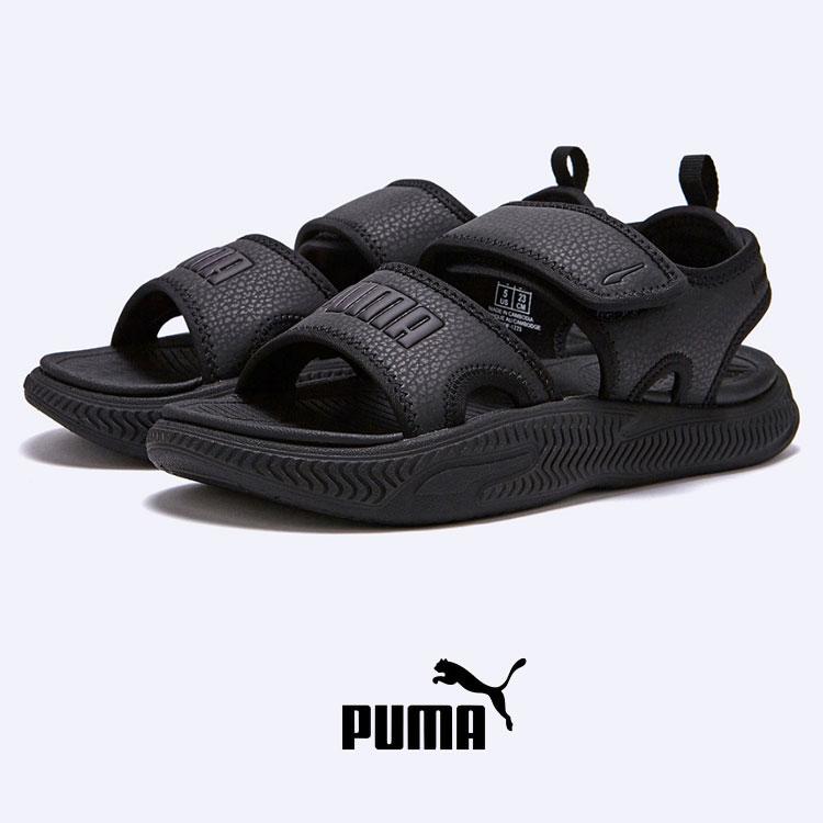 PUMA（プーマ） サンダル SOFTRIDE PRO SANDAL BLACK ソルトライド