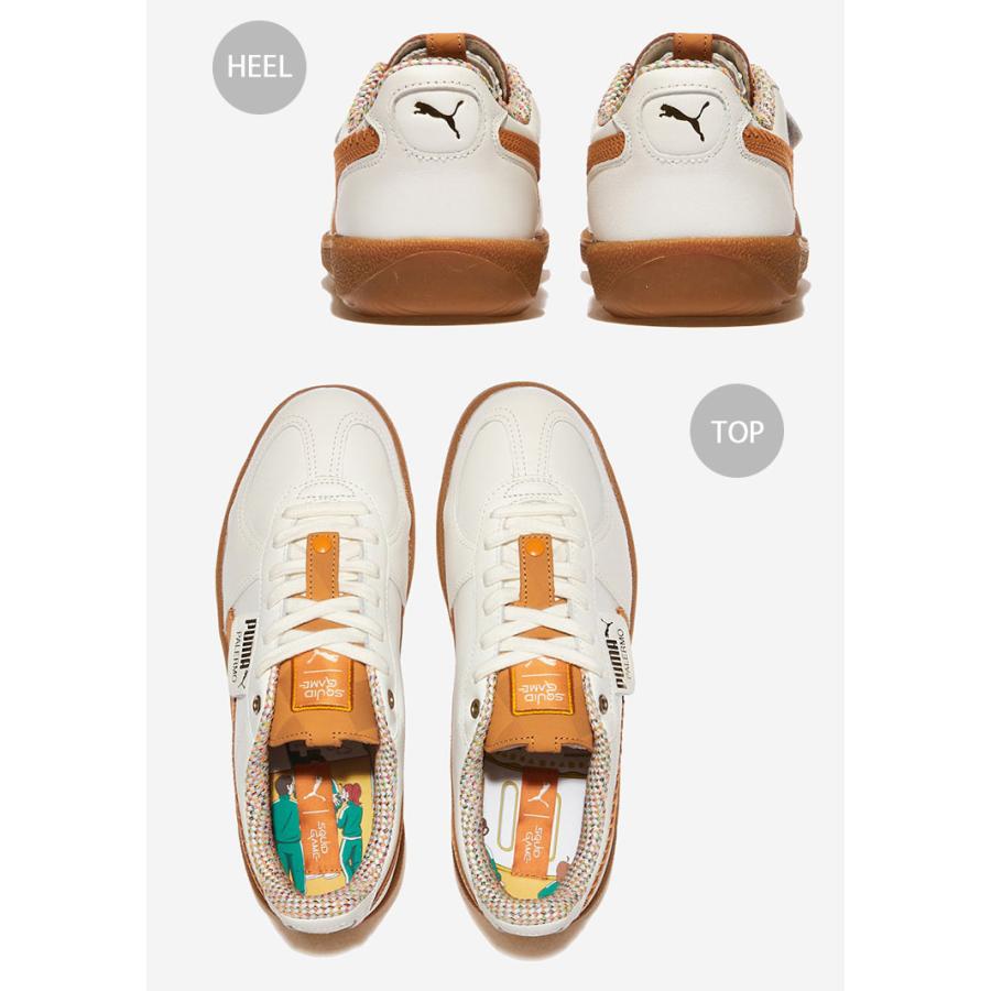 PUMA プーマ スニーカー PALERMO SQUID GAME 401074-01 パレルモ イカゲーム シューズ ホワイト パンプキン メンズ レディース PUMA（プーマ） スニーカー PALERMO SQUID GAME 401074-01 パレルモ