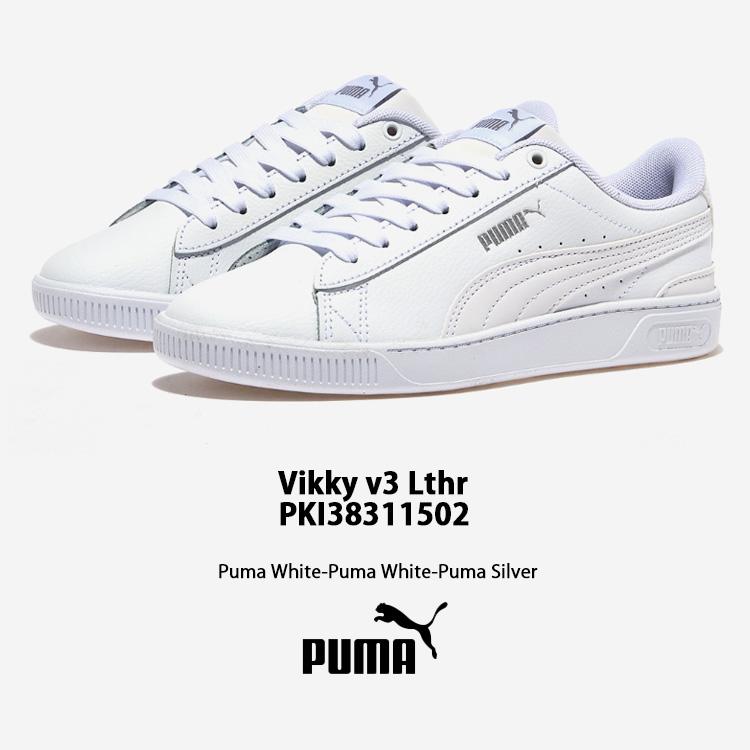 PUMA（プーマ） スニーカー Vikky v3 Lthr ビッキー v3 レザー PUMA