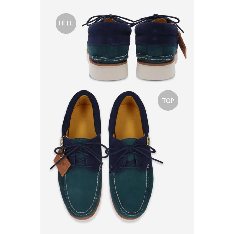 Timberland デッキシューズ 黒/青　3eye Timberland（ティンバーランド） デッキシューズ 3アイシューズ KASINA