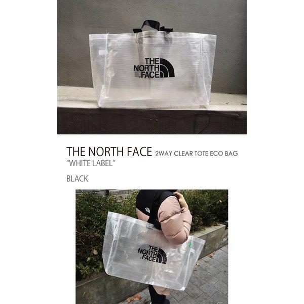 THE NORTH FACE ノースフェイス エコバッグ 2WAY CLEAR TOTE BAG トートバッグ クリア ブラック ショッピングバッグ ビッグバッグ 大容量|a-dot|02