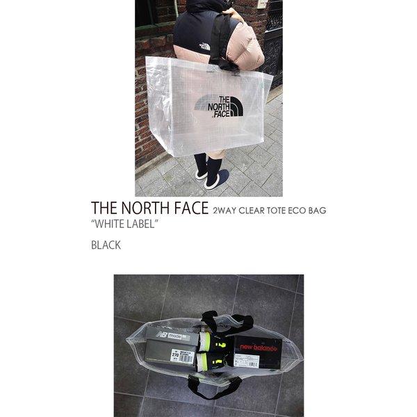 THE NORTH FACE ノースフェイス エコバッグ 2WAY CLEAR TOTE BAG トートバッグ クリア ブラック ショッピングバッグ ビッグバッグ 大容量|a-dot|03