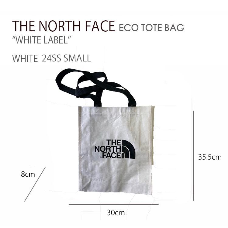 THE NORTH FACE ノースフェイス エコバッグ ECO TOTE BAG 24SS "SMALL"  WHITE エコ トートバッグ ショッピングバッグ 防水 手提げバッグ 軽量 軽い ホワイト｜a-dot｜05