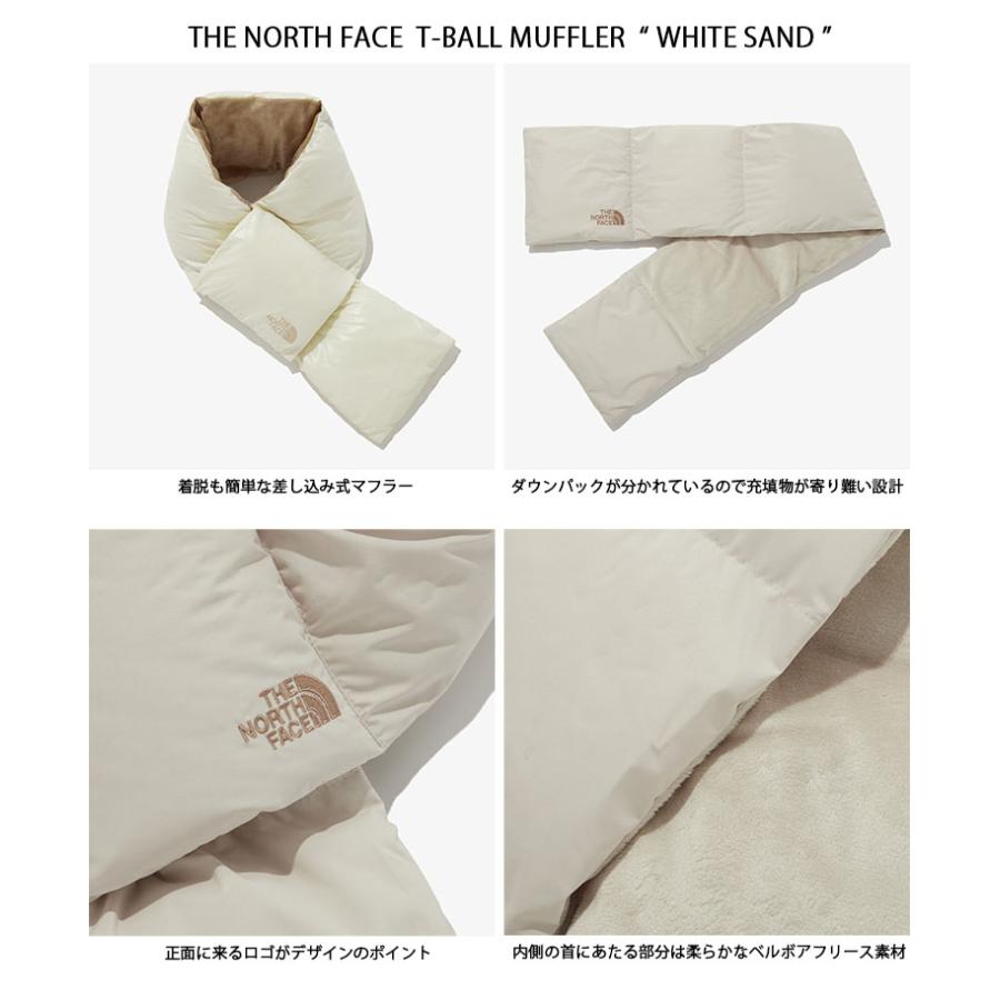 THE NORTH FACE ノースフェイス ダウンマフラー T-BALL MUFFLER ティペット マフラー BLACK BEIGE CREAM SILVER ネックウォーマー 差し込みマフラー NA5IP51/50｜a-dot｜09