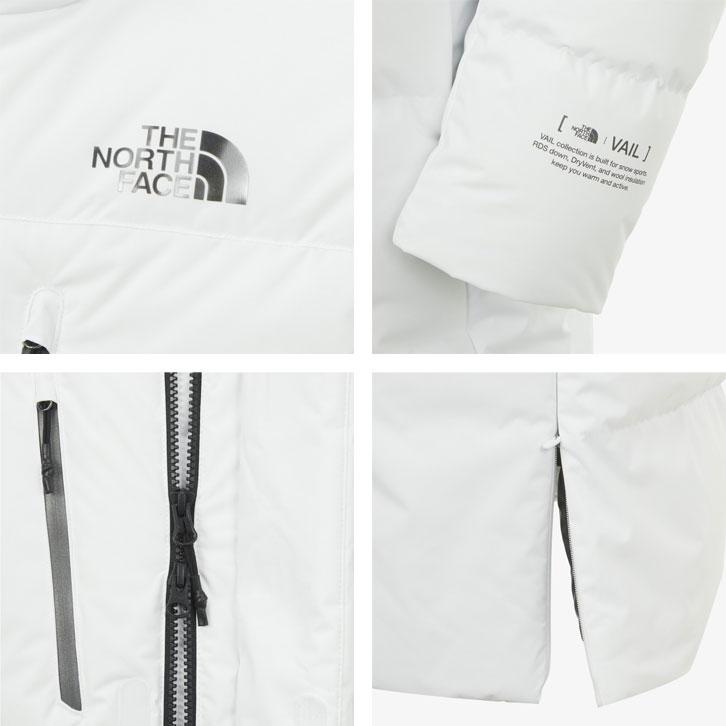 THE NORTH FACE ノースフェイス ダウンジャケット M'S VAIL DOWN COAT RDS ベイル ダウンコート ブラック ホワイト フード付き メンズ レディース NC1DR69A/Bの画像