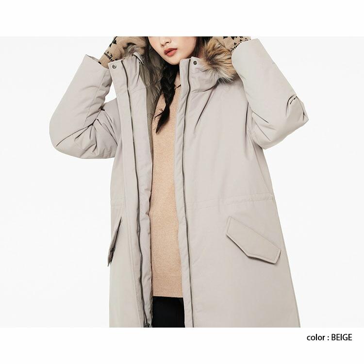 THE NORTH FACE ノースフェイス レディース ダウンコート W'S PRAISE DOWN COAT ダウンジャケット ロングダウン DRYVENT IVORY BEIGE WHITE NC2DN89｜a-dot｜04