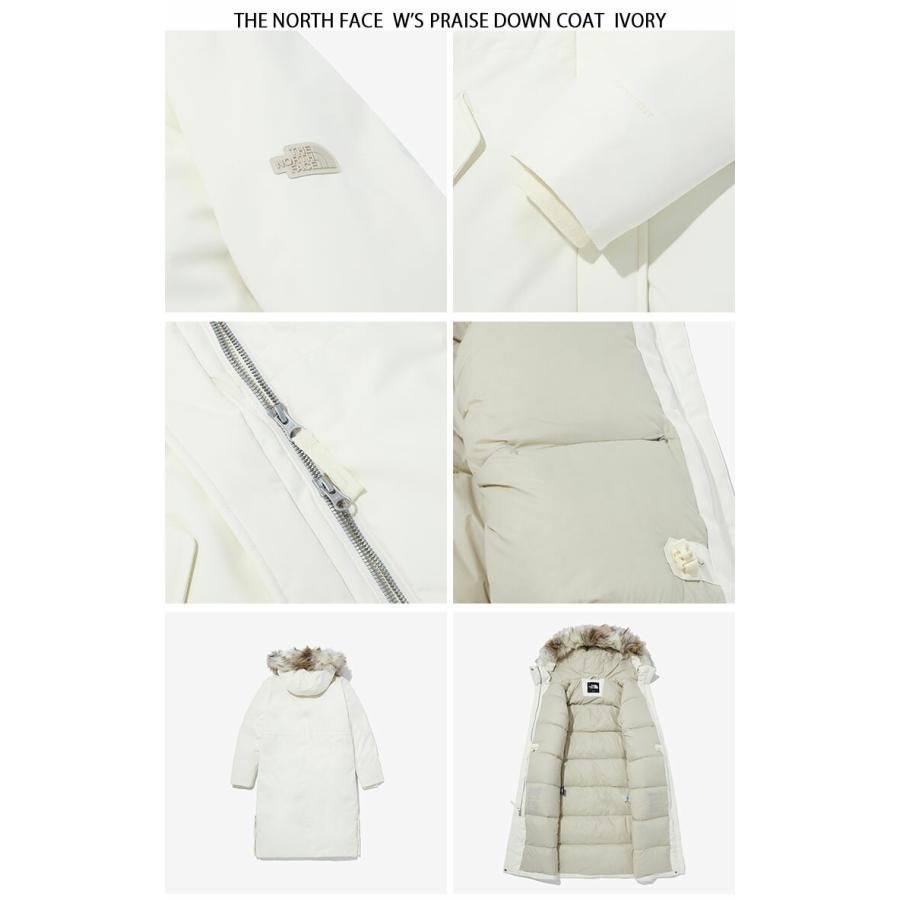 THE NORTH FACE ノースフェイス レディース ダウンコート W'S PRAISE DOWN COAT ダウンジャケット ロングダウン DRYVENT IVORY BEIGE WHITE NC2DN89｜a-dot｜08