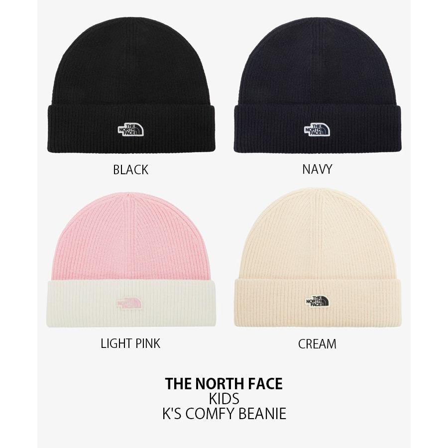 THE NORTH FACE ノースフェイス キッズ ニット帽 KIDS K'S COMFY BEANIE コンフィ ビーニー 帽子 ニットキャップ キャップ ロゴ 子供用 NE3BR52R/S/T/Uの画像