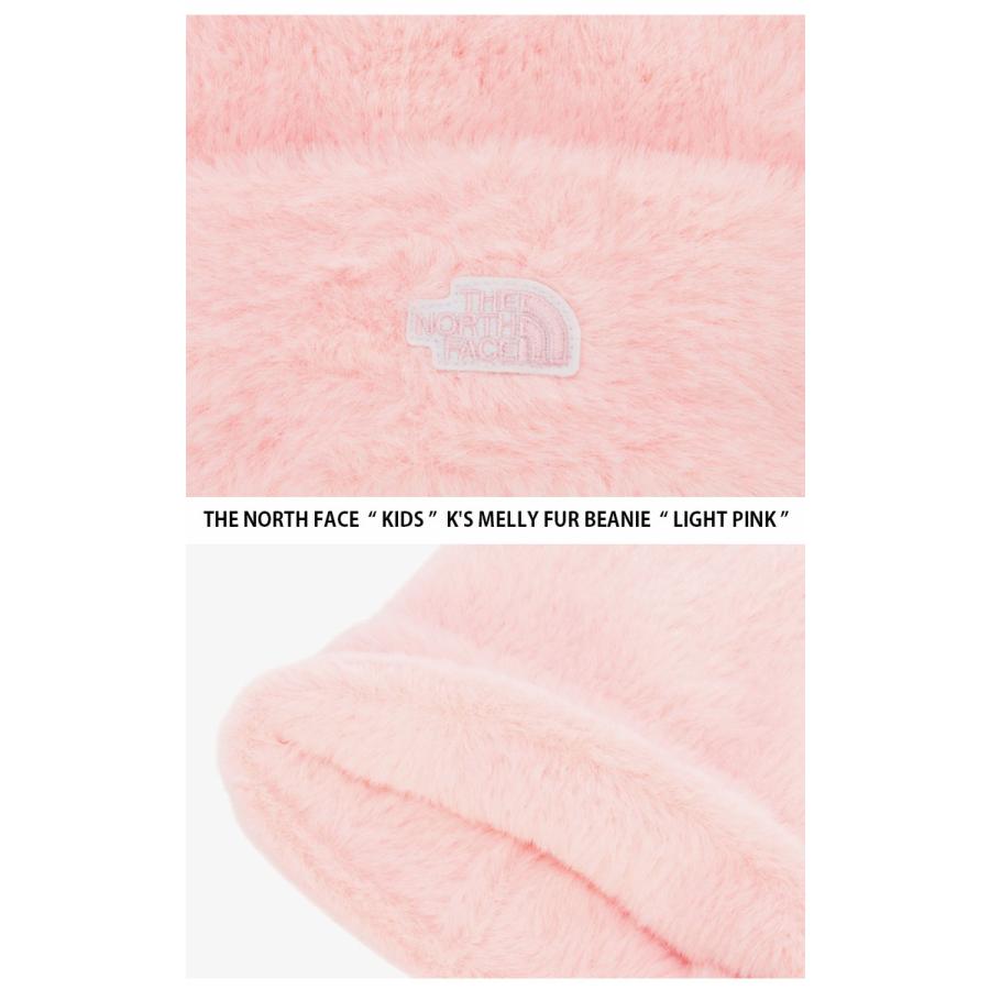 THE NORTH FACE ノースフェイス キッズ ニット帽 KIDS K'S MELLY FUR BEANIE メリー ファー ビーニー 帽子 ニットキャップ キャップ ロゴ 子供用 NE3BR55R/S/Tの画像
