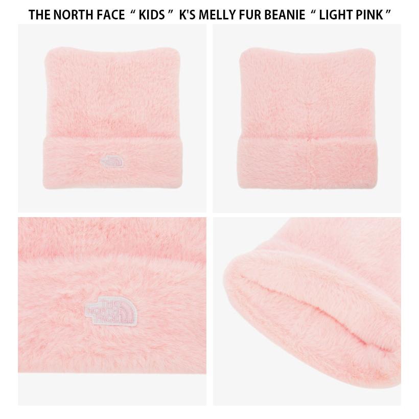THE NORTH FACE ノースフェイス キッズ ニット帽 KIDS K'S MELLY FUR BEANIE メリー ファー ビーニー 帽子 ニットキャップ キャップ ロゴ 子供用 NE3BR55R/S/Tの画像