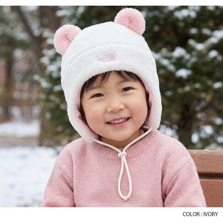 THE NORTH FACE くま耳ニット帽 ブラック　0-6M THE NORTH FACE（ザ ノースフェイス） ノースフェイス キッズ ニット帽