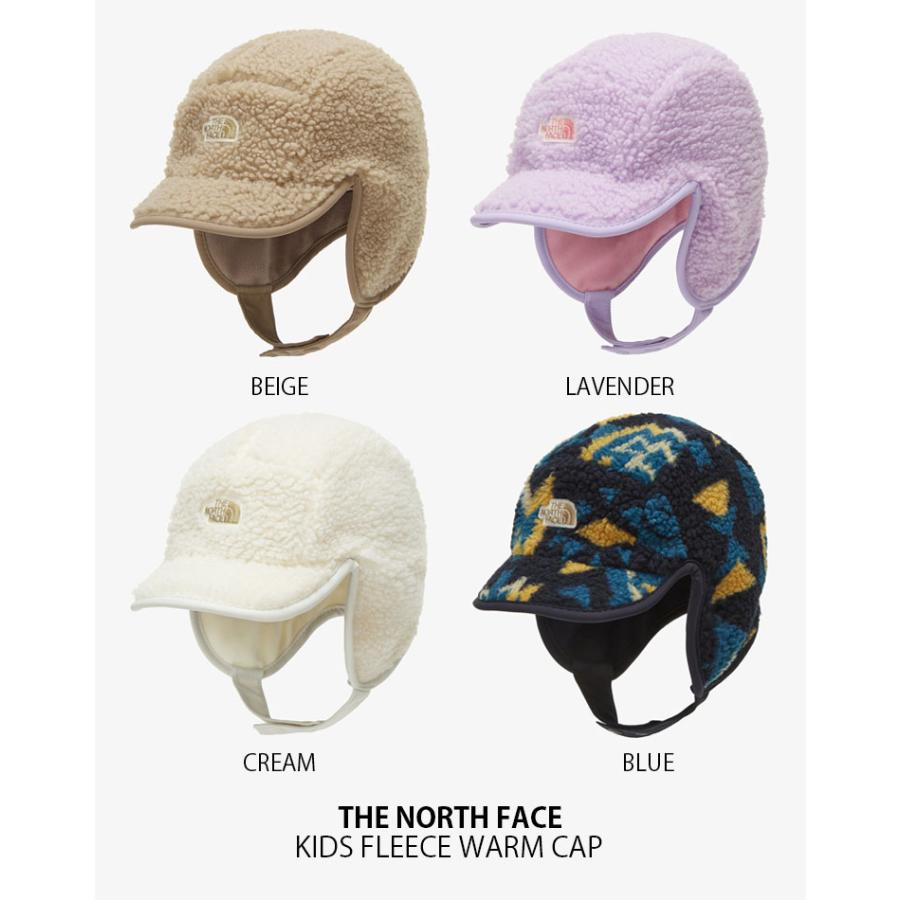 THE NORTH FACE ノースフェイス キッズ キャップ KIDS FLEECE WARM CAP フリース ウォーム キャップ イヤーマフ 帽子 耳あて 子供用 NE3CN53R/S/T/U NE3CP52T/Uの画像
