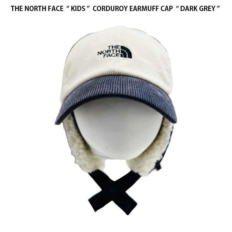 THE NORTH FACE ノースフェイス キッズ キャップ KIDS CORDUROY EARMUFF CAP コーデュロイ イヤーマフ キャップ 帽子 耳当て ロゴ 子供用 子ども用 NE3CP51R/S/Tの画像